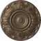 Ekena Millwork Whitman Ceiling Medallion (For Canopies up to 3 3/4"), Hand-Painted Warm Silver, 13"OD x 1 3/8"P CM13WHWSS - alternate 1